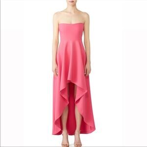 Likely lovelle gown pink strapless high low dress